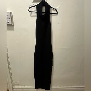 NA-KD Elegant Black halter Sleeveless Dress